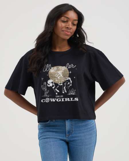 Wrangler® x Yellow Rose by Kendra Scott Cropped Graphic Tee