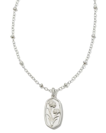 Bryleigh Charm Necklace in Sterling Silver