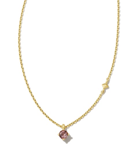 Maisie 18k Gold Vermeil Pendant Necklace in Pink Tourmaline