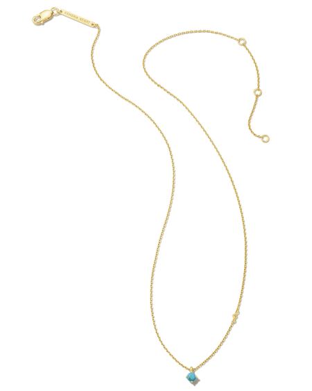 Maisie 18k Gold Vermeil Pendant Necklace in Turquoise