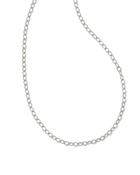 Kit Silver Chain Necklace in White CZ