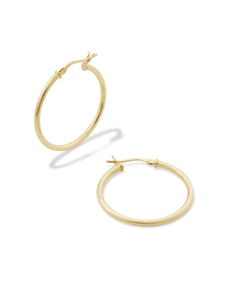 Giana 30mm Hoop Earrings in 14k Yellow Gold
