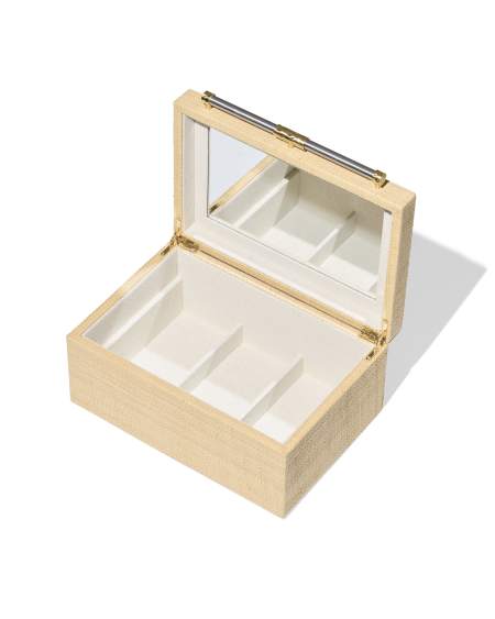 Medium Raffia Jewelry Box