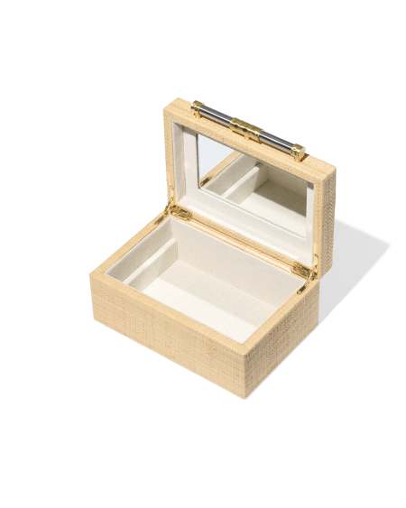 Small Raffia Jewelry Box
