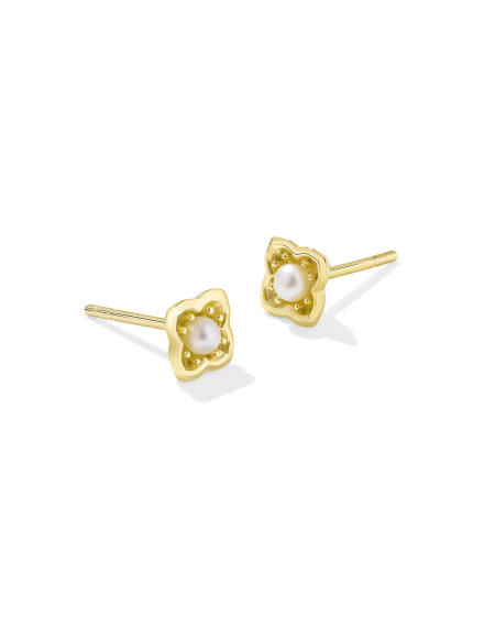 Dira 18k Gold Vermeil Pearl Stud Earrings