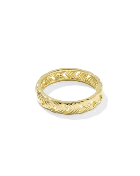 Miranda 18k Gold Vermeil Band Ring