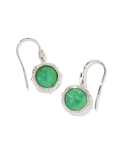 Sage Sterling Silver Drop Earrings in Chrysoprase
