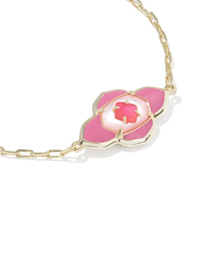 Abbie Medallion Gold Delicate Chain Bracelet
