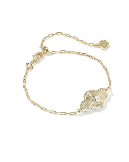 Abbie Medallion Gold Delicate Chain Bracelet