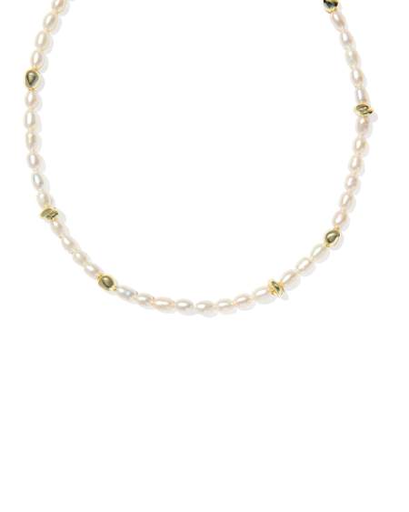 Gabriella Gold Pearl Strand Necklace