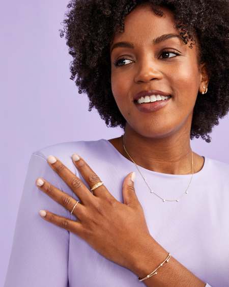 0.36 ct Audrey 14k White Gold Bangle Bracelet in White Diamonds