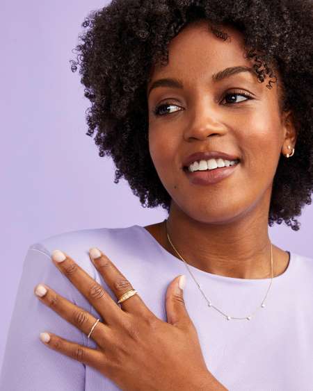 Drew 14k Yellow Gold Band Ring in Freshwater Cultured Pearl