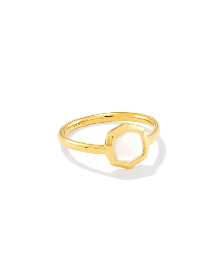 Davis Small Stone Band Ring