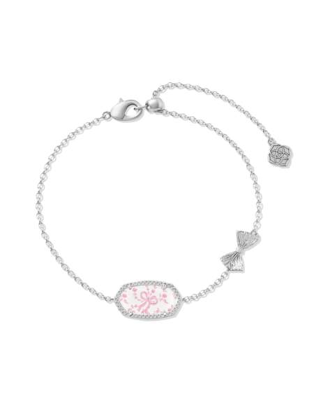 Kendra Scott x LoveShackFancy Bow Silver Elaina Delicate Chain Bracelet
