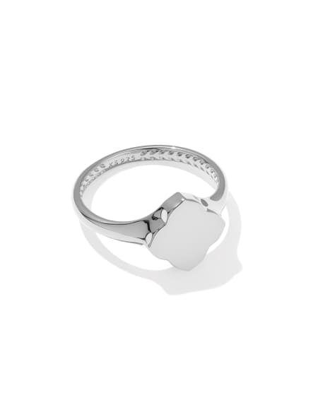 Dira Sterling Silver Metal Band Ring