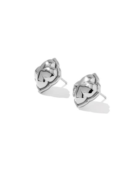 Dira Sterling Silver Metal Stud Earrings