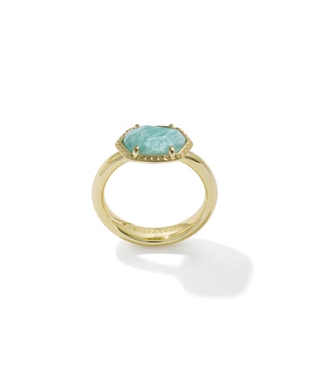 Daphne Gold Frame Band Ring