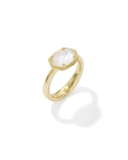 Daphne Gold Frame Band Ring