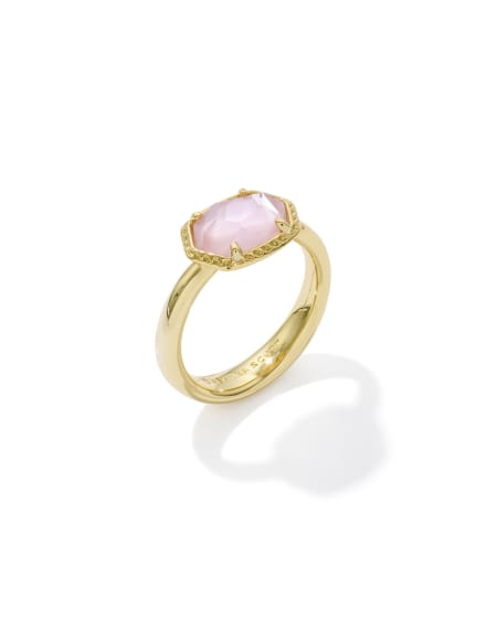 Daphne Gold Frame Band Ring