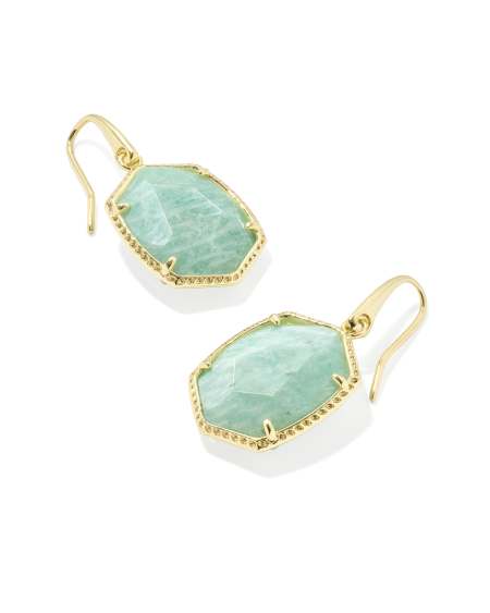 Daphne Gold Frame Drop Earrings