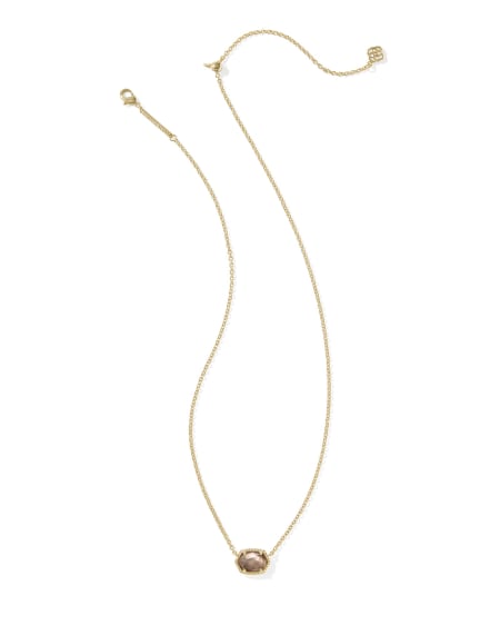 Daphne Gold Frame Short Pendant Necklace
