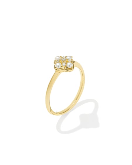 Dira Luxe 14k Yellow Gold Band Ring