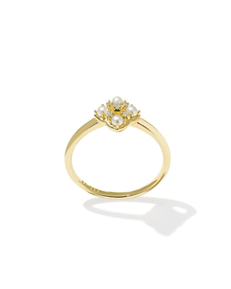 Dira Luxe 14k Yellow Gold Band Ring