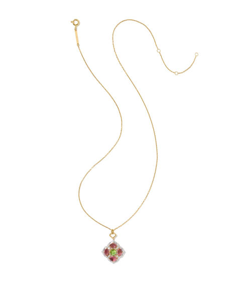 0.24 ct Heirloom Dira 14k Yellow Gold Short Pendant Necklace