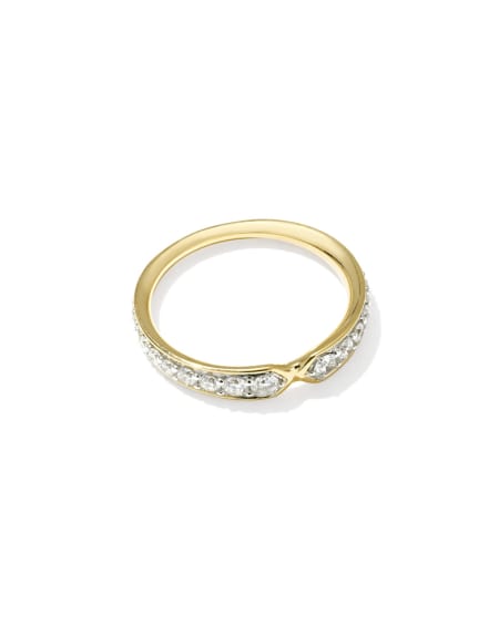 0.46 ct Lab Grown Diamond Adia 14k Yellow Gold Band Ring