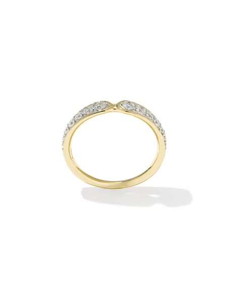 0.46 ct Lab Grown Diamond Adia 14k Yellow Gold Band Ring