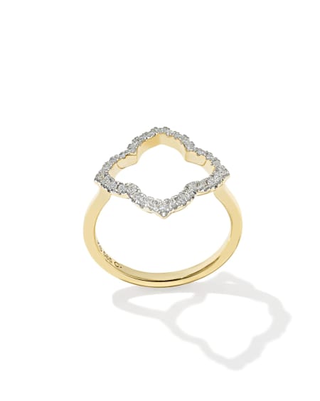 0.25 ct Lab Grown Diamond Dira 14k Yellow Gold Open Frame Band Ring