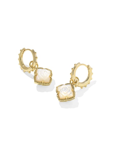 Mallory Rose Gold Huggie Earrings
