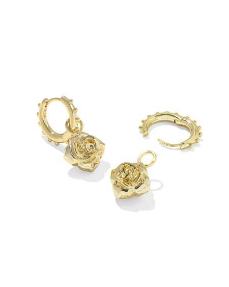 Mallory Rose Gold Huggie Earrings