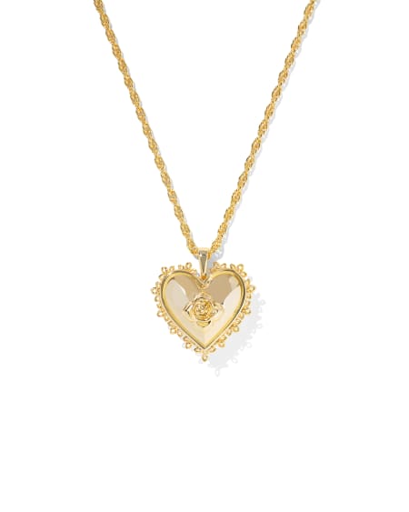 Mallory Rose Gold Locket Short Pendant Necklace