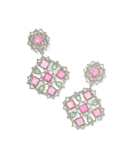 Mallory Rose Silver Convertible Statement Earrings