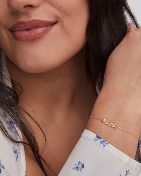 Mama Sparkle Delicate Chain Bracelet