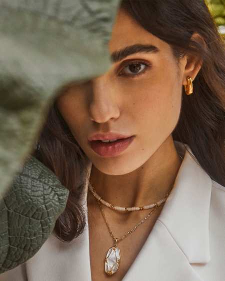 Deliah Gold Strand Necklace