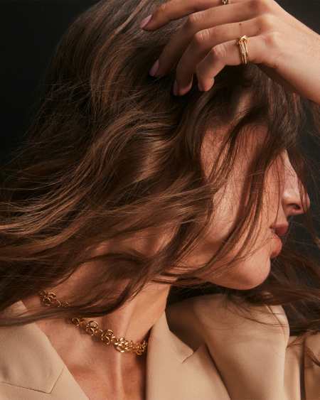 Mallory Rose Vintage Gold Statement Necklace