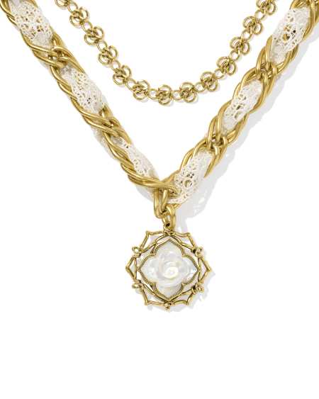 Mallory Rose Vintage Gold Statement Necklace