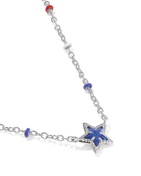 Mini Cassidy Silver Short Pendant Necklace
