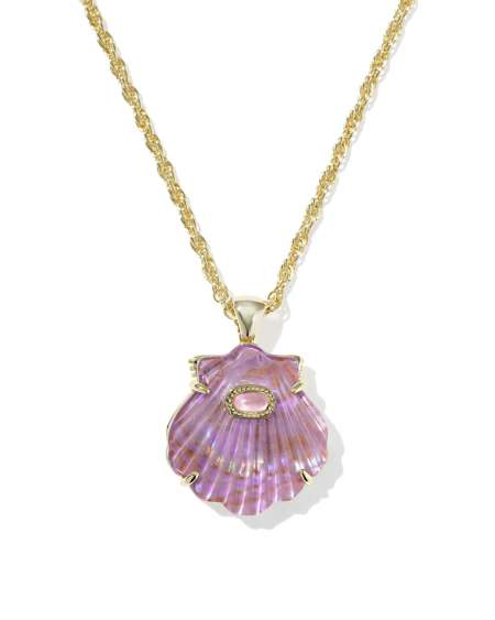 Lucia Shell Gold Short Pendant Necklace