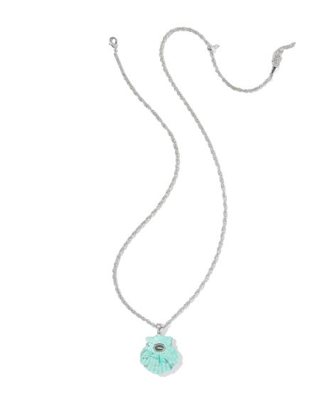 Lucia Shell Silver Short Pendant Necklace