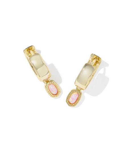 Mini Ellie Gold Wide Huggie Earrings