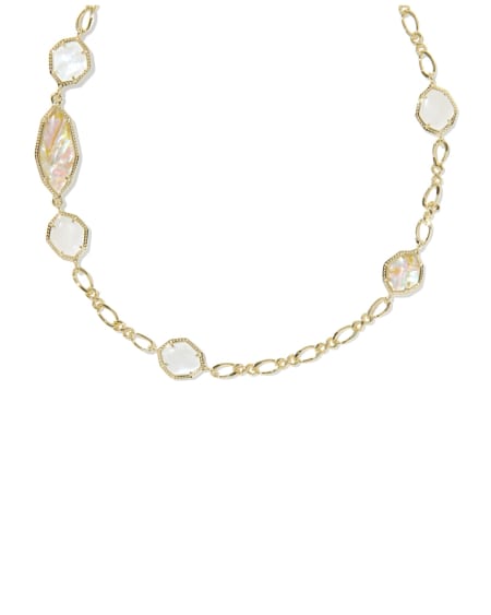 Ophelia Gold Long Strand Necklace