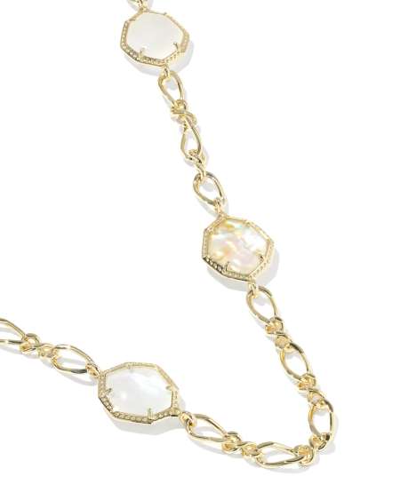 Ophelia Gold Long Strand Necklace