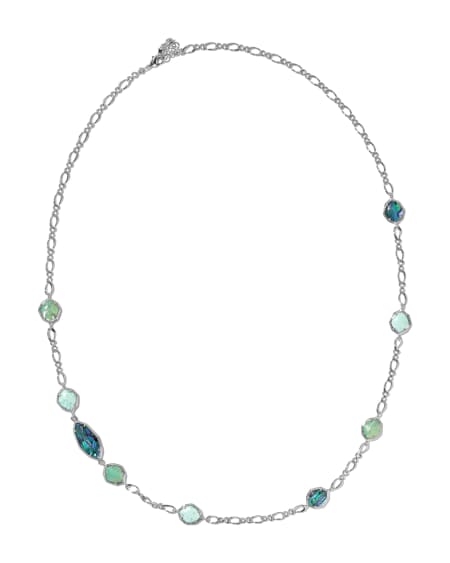 Ophelia Silver Long Strand Necklace