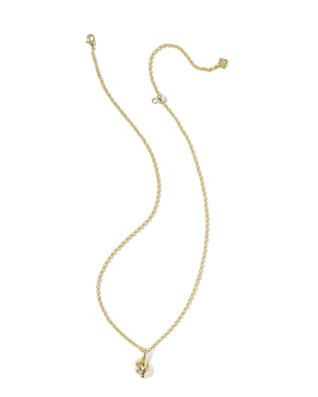Parker Knot Gold Short Pendant Necklace