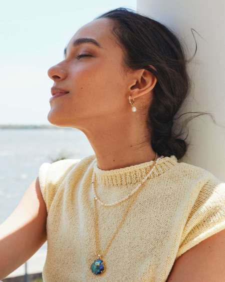 Gabriella Gold Pearl Strand Necklace
