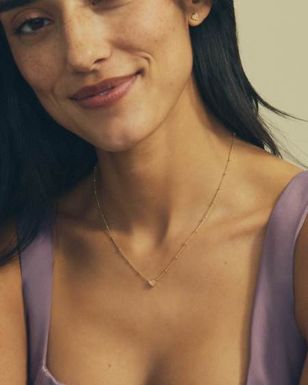 Mini Ari Heart Gold Stud Earrings