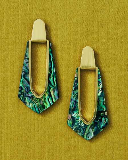 Kiernan Vintage Gold Statement Earrings